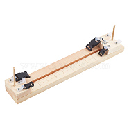 Wood Knitting Looms Set, Bracelet Knitting Tool, with Screws, Screwdrivers, Wood Sticks, Clamps, Side Release Buckles, PapayaWhip, Package: 37x7x5.5cm(TOOL-WH0052-01)
