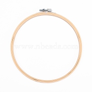 Embroidery Hoops, Bamboo Circle Cross Stitch Hoop Ring, for Embroidery and Cross Stitch, Antique White, 200x10mm, Inner Diameter: 180mm(DIY-WH0166-34)