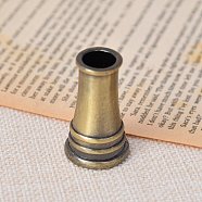 Alloy Dip Pen Holder, Vintage Quill Pen Stand, Antique Bronze, 22x37mm(FEAT-PW0001-010C)