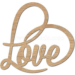 Laser Cut Unfinished Basswood Wall Decoration, for Kids Painting Craft, Home Decoration, grandkids, Word, 12x30x0.5cm(WOOD-WH0113-124)