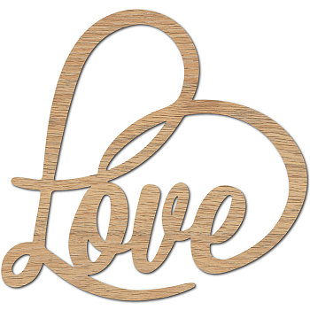 Laser Cut Unfinished Basswood Wall Decoration, for Kids Painting Craft, Home Decoration, grandkids, Word, 12x30x0.5cm