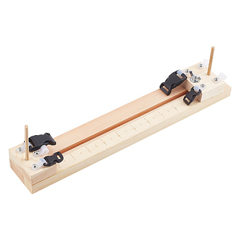 Wood Knitting Looms Set, Bracelet Knitting Tool, with Screws, Screwdrivers, Wood Sticks, Clamps, Side Release Buckles, PapayaWhip, Package: 37x7x5.5cm