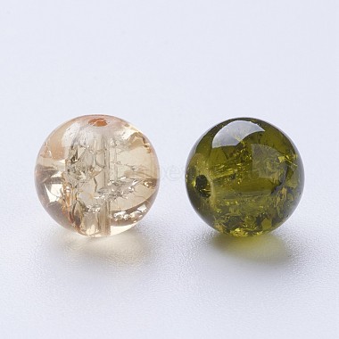 Perles de verre craquelé peintes(DGLA-X0006-8mm-10)-3