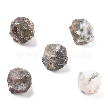 Round Moss Agate Beads