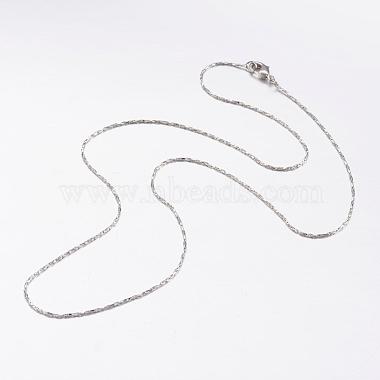 Латунь цепи ожерелья(MAK-L009-02P)-2
