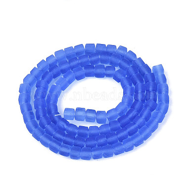 brins de perles de verre d&eacute;poli transparent(GLAA-N072-01A-A13)-2