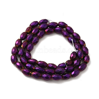 Electroplated Strong Magnetic Synthetic Hematite Beads Strands(G-P518-02)-3