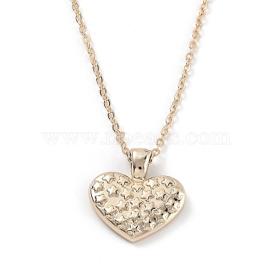 Golden Plated Heart with Constellation/Zodiac Sign Alloy Enamel Pendant Necklaces(NJEW-H214-A04-G)-2