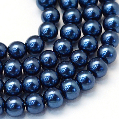 4mm MarineBlue Round Glass Beads