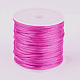 cordons en nylon satin&eacute; &agrave; queue de rat(NWIR-L006-1mm-15)-1