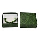 Square Flower Print Cardboard Bracelet Box(CBOX-Q038-03C)-3