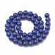 Natural Lapis Lazuli Beads Strands(G-S333-8mm-013)-6