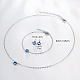 Evil Eye Stainless Steel Stud Earring & Bracelets & Necklaces Set(LY5157-1)-3