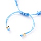 Bracelets de perles de nylon tressés réglables(BJEW-JB05697-04)-3