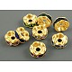 Brass Rhinestone Spacer Beads(X-RB-A014-L6mm-G)-1