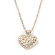 Golden Plated Heart with Constellation/Zodiac Sign Alloy Enamel Pendant Necklaces(NJEW-H214-A04-G)-2
