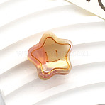 Cellulose Acetate(Resin) Star Hair Claw Clips, Small Tortoise Shell Hair Clip for Girls Women, Moccasin, 25x25mm(OHAR-PW0003-030H)