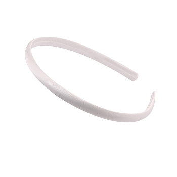 Satin Hair Bands, Jewelry Hair Accessories, White, 360x10mm