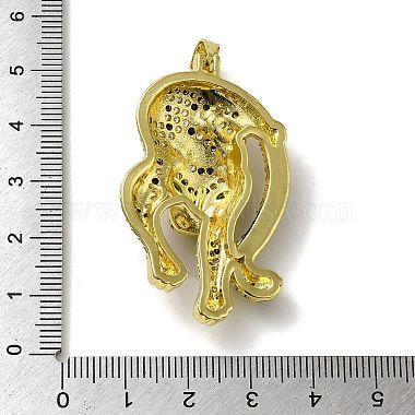 Rack Plating Brass Micro Pave Cubic Zirconia Pendants(KK-A210-02D-G)-3