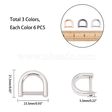Alloy D-Ring Anchor Shackle Clasps(PALLOY-CA0001-11)-2