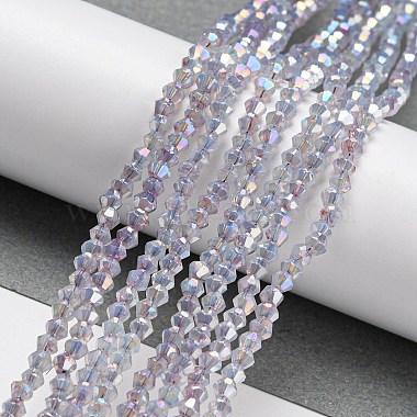 Baking Painted Transparent Glass Beads Strands(DGLA-F002-04H)-2