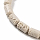 Brins de perles teintées en pierre de lave synthétique(G-H311-04-02)-4