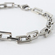 Rectangle 201 Stainless Steel Chain Bracelets(BJEW-N240-06P)-2