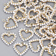 ABS Plastic Imitation Pearl Wire Wrapped Pendants(KK-N235-008)-1