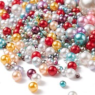 Acrylic Imitation Pearl  Beads, No Hole, Round, Midnight Blue, 1.7~30mm(X-OACR-XCP0001-01)