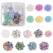 DIY Beads Jewelry Making Finding Kit, Including Natural & Synthetic Chip Beads, Glass Seed Beads, Mixed Color, Beads: 115g/box(DIY-FS0002-84)