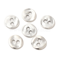 Lead Free Antique Silver Tibetan Style Flat Round Buttons, 13x2mm, Hole: 2.5mm(X-TIBE-R178-AS-LF)