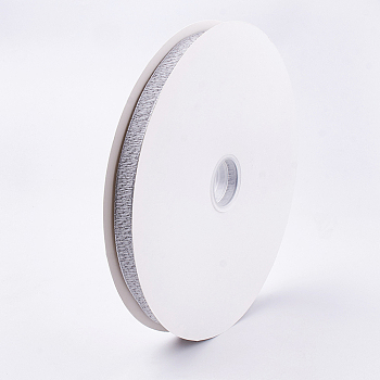 Polyester Ribbon, Light Grey, 5/8 inch(15~16mm), about 100yards/roll(91.44m/roll)