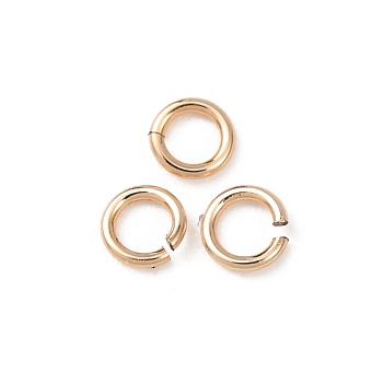 1/20 14K Gold Filled Open Jump Rings, Yellow Gold Filled Saw Cut Round, Real 14K Gold Filled, 24 Gauge, 2.8x0.5mm, Inner Diameter: 1.8mm