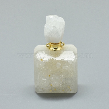 Natural Agate Openable Perfume Bottle Pendants(G-E556-18C)-2