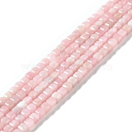 Natural Pink Opal Beads Strands, Faceted, Cube, 3x3x3mm, Hole: 0.6mm, about 135pcs/strand, 15.35''(39cm)(G-D467-A05)