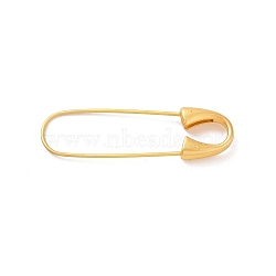 Brass Brooch Pin Findings, Kilt Pins, Long-Lasting Plated, Matte Gold Color, 49x14x5mm(KK-F840-01B-MG)