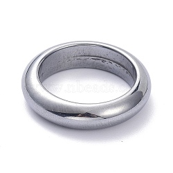 Synthetic Terahertz Stone Finger Rings, Flat Round, US Size 11 3/4(21.1mm), 6.5mm(G-K311-39-E)
