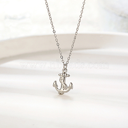 Stylish Stainless Steel Pendant Necklace for Women's Daily Wear(MA6567-2)