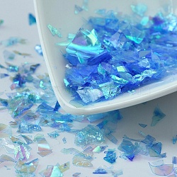 Plastic Candy Sequins/Paillette Chip, UV Resin Filler, for Epoxy Resin Jewelry Making, Cornflower Blue, 2~20x2~16mm, about 20g/bag(DIY-I019-01J)