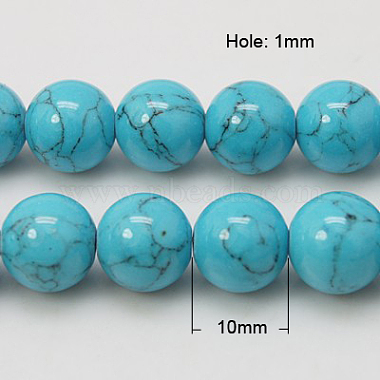 Synthetic Turquoise Beads Strands(X-TURQ-H038-10mm-XXS09)-2