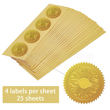 Self Adhesive Gold Foil Embossed Stickers(DIY-WH0211-371)-3