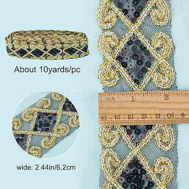 Ethnic Style Embroidery Polycotton Ribbons(OCOR-WH0066-34D)-2