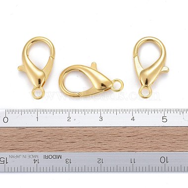 Zinc Alloy Lobster Claw Clasps(X-E107-G)-5