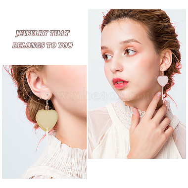 4 Pairs 4 Colors Acrylic Heart Lollipop Dangle Earrings(EJEW-FI0001-14)-3
