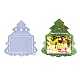Moldes para colgantes de marco de fotos con tema navideño de silicona de calidad alimentaria diy(XMAS-PW0001-051B)-1