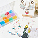 195G 15 Colors Transparent Frosted Glass Beads(GLAA-OC0001-40)-5