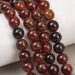 Natural Garnet Beads Strands, Round, 8mm, Hole: 0.8mm, about 46pcs/strand, 15.16''(38.5cm)(G-H300-A01-02)