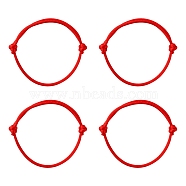 Bracelet Making, with Nylon Thread, Red, Adjustable Diameter: 40~80mm(AJEW-JB00014-03)