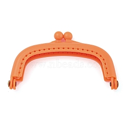 Plastic Purse Frame Handle for Bag Sewing Craft Tailor Sewer, Orange, 49x90x12mm(FIND-XCP0003-07)