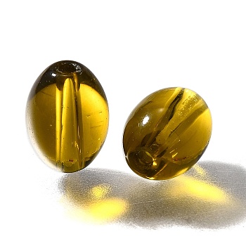 K9 Glass, Imitation Austrian Crystal Beads, Oval, Faceted, Goldenrod, 11x8mm, Hole: 1.8mm